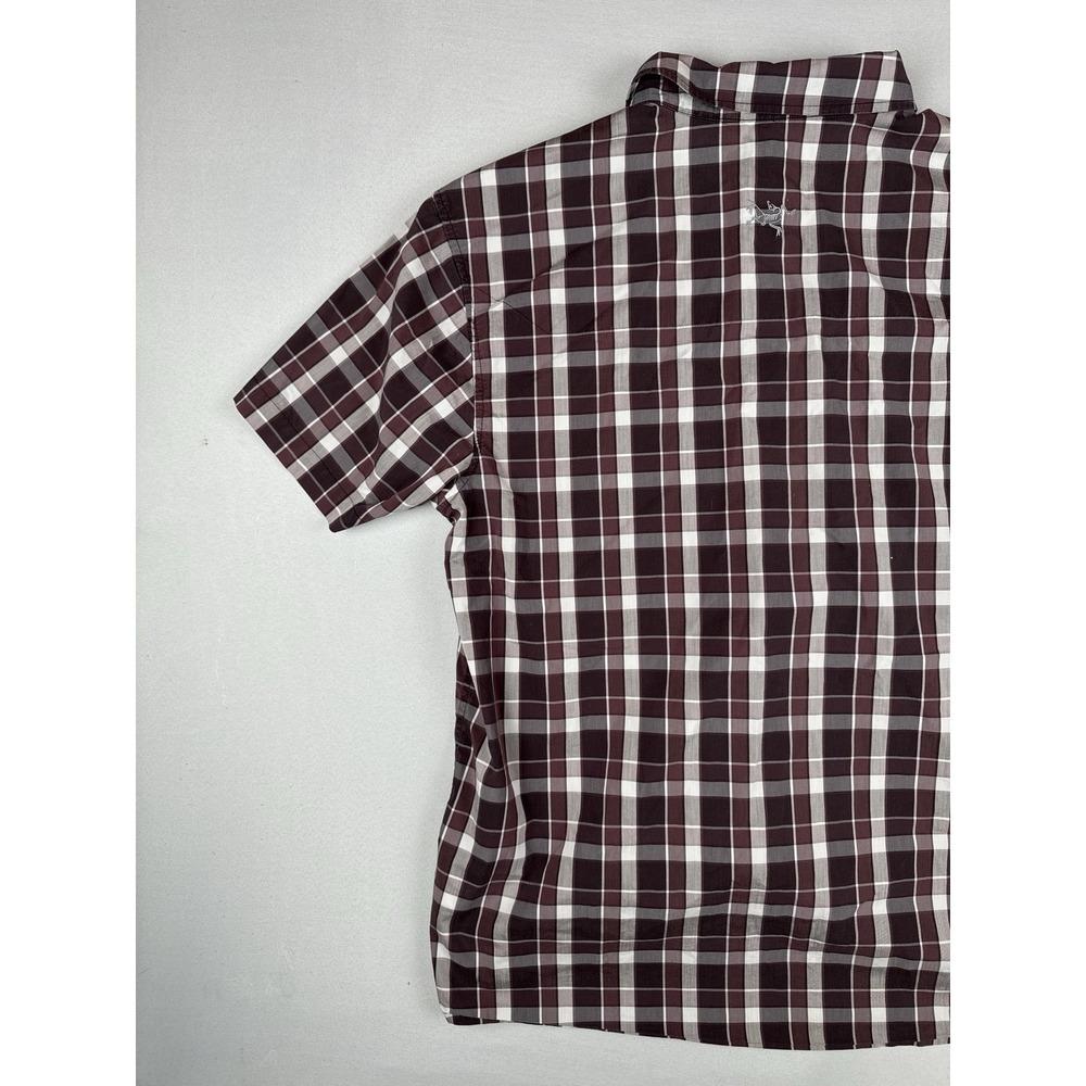 Arcteryx Brohm SS Plaid Shirt Mens XL Hiking Outdoor Trail Button Up - Picture 8 of 13